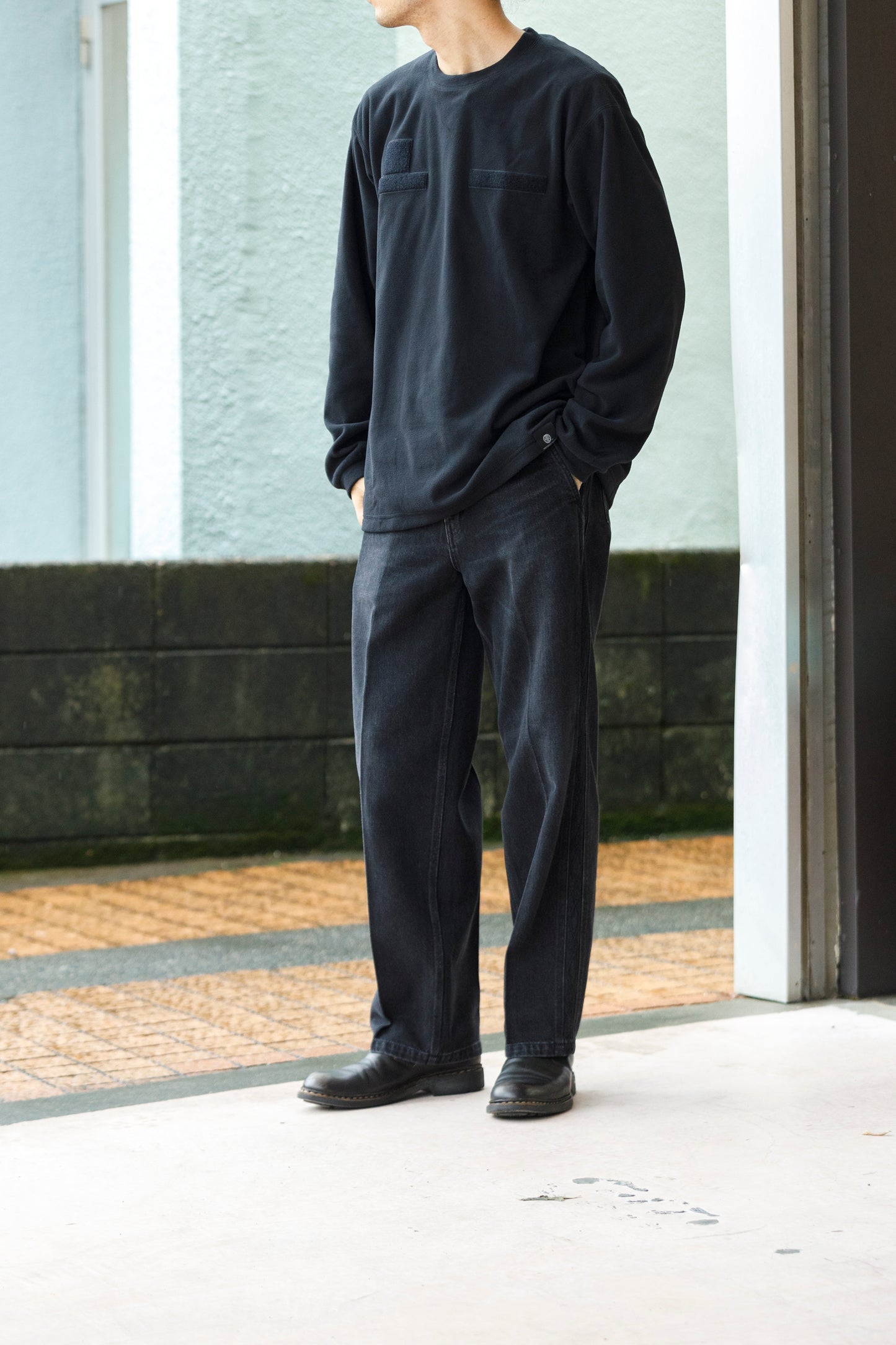 MOUT RECON TAILOR / MT1808 MOUT LIGHT THERMAL CREW NECK - Black