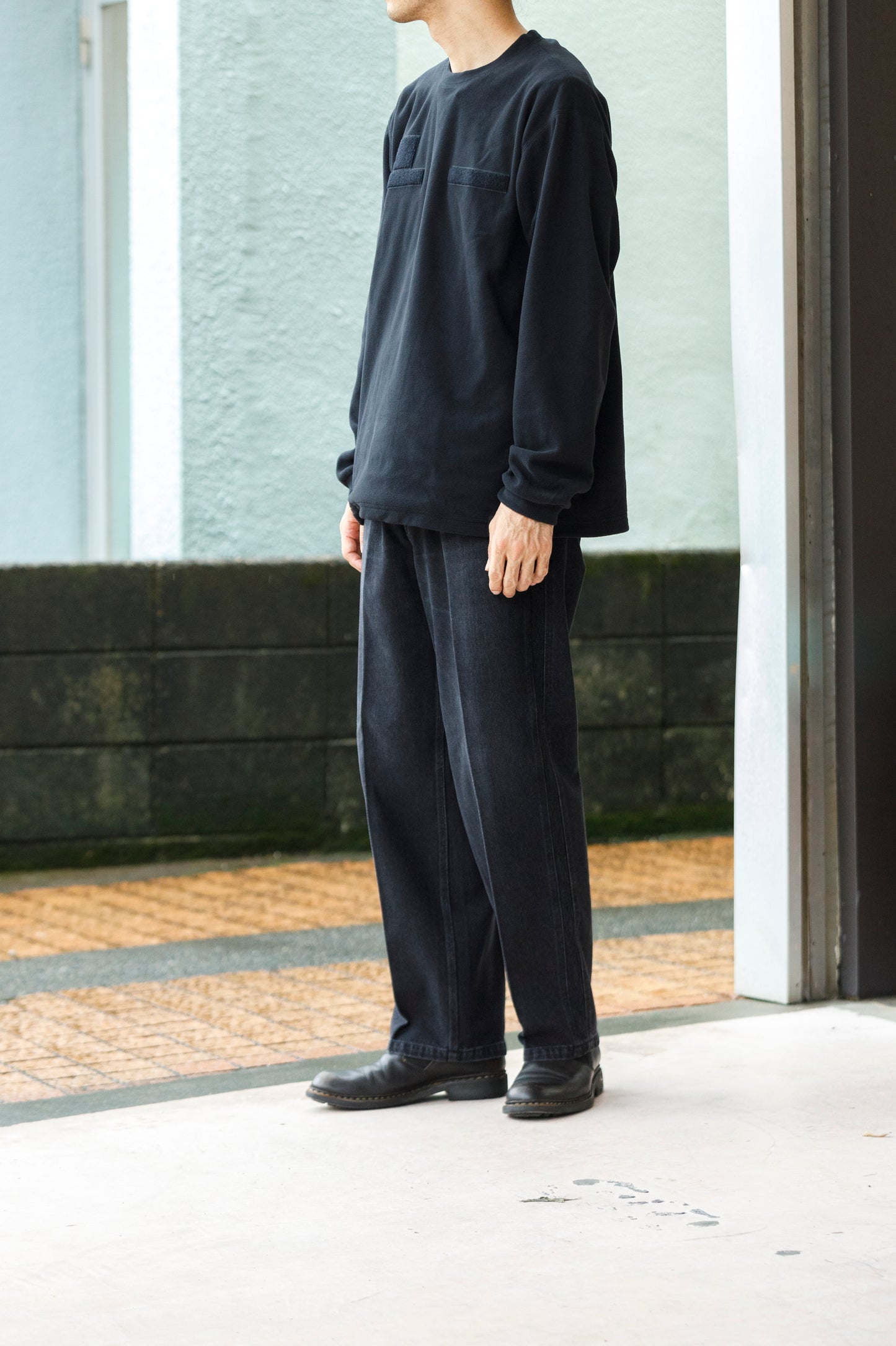 MOUT RECON TAILOR / MT1808 MOUT LIGHT THERMAL CREW NECK - Black