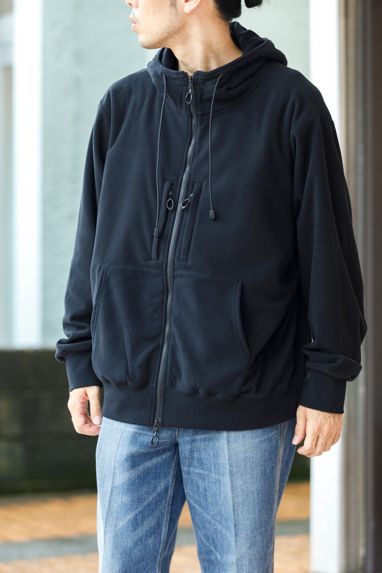 MOUT RECON TAILOR / MT1803 MOUT WIND PRO FULL ZIP FIELD HOODIE - Black