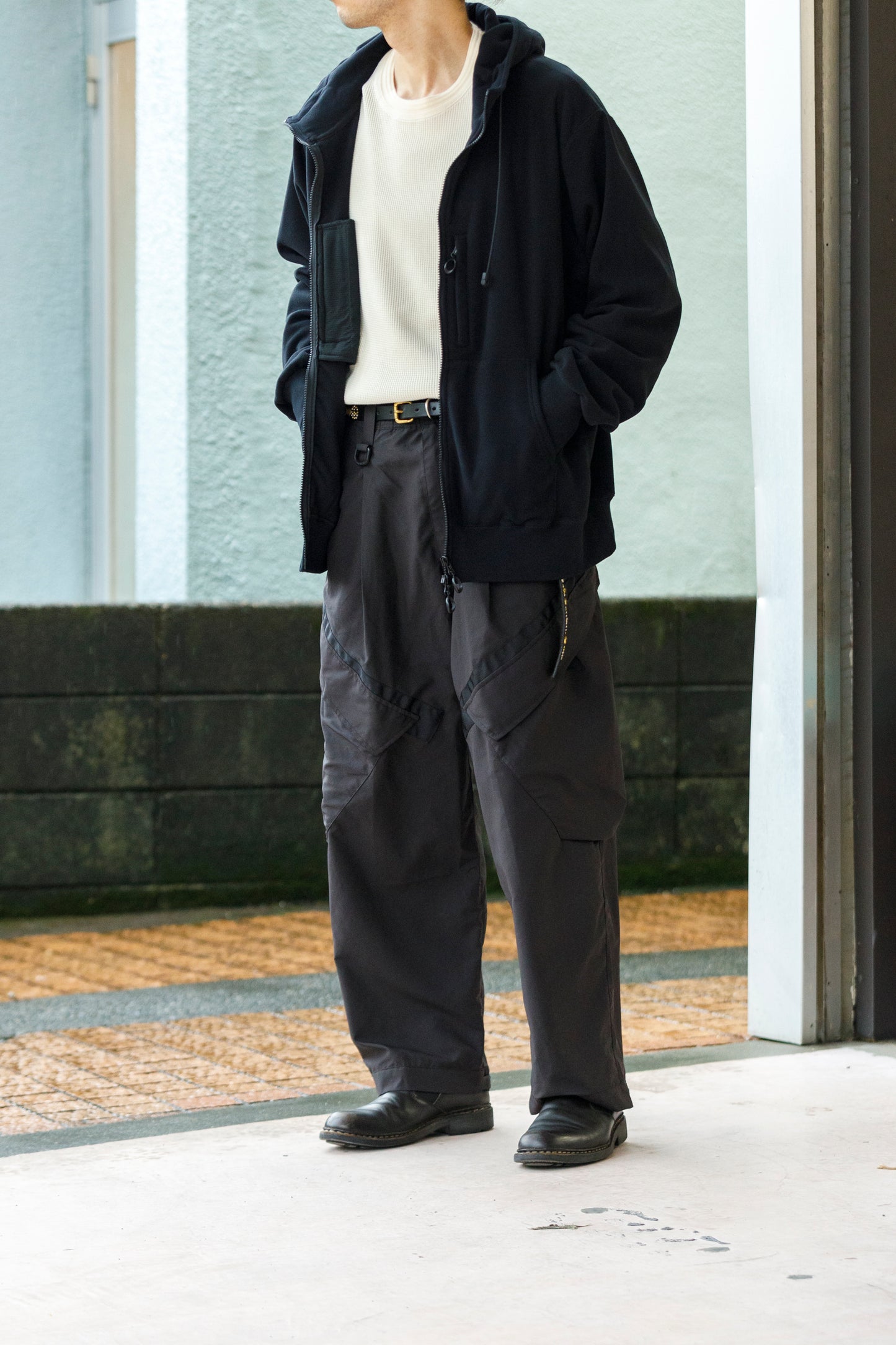 MOUT RECON TAILOR / MT1803 MOUT WIND PRO FULL ZIP FIELD HOODIE - Black