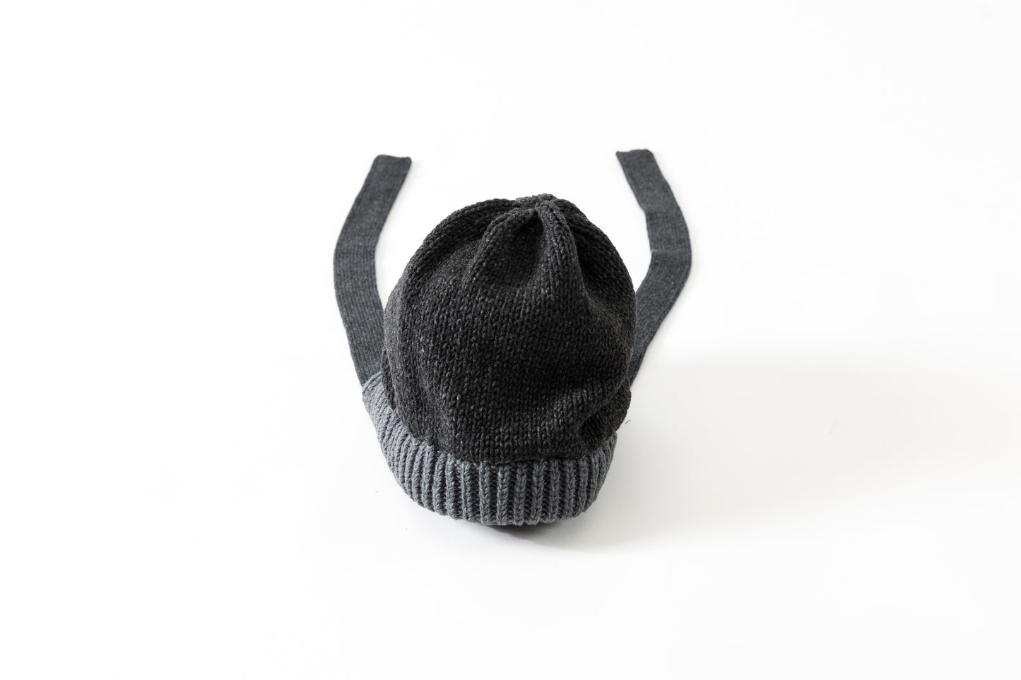 THE FACTORY MADE / BULKY KNIT BONNET - BLACK,CHACOAL GRAY【FM977】