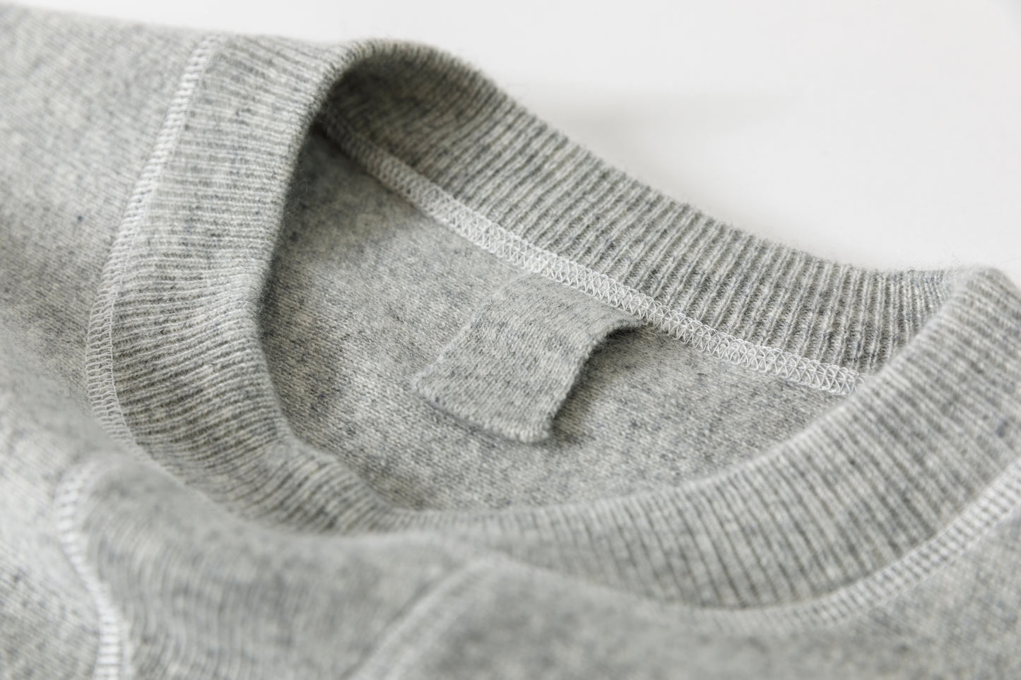 MEIAS / PURE CASHMERE SWEAT PO - T.Gray