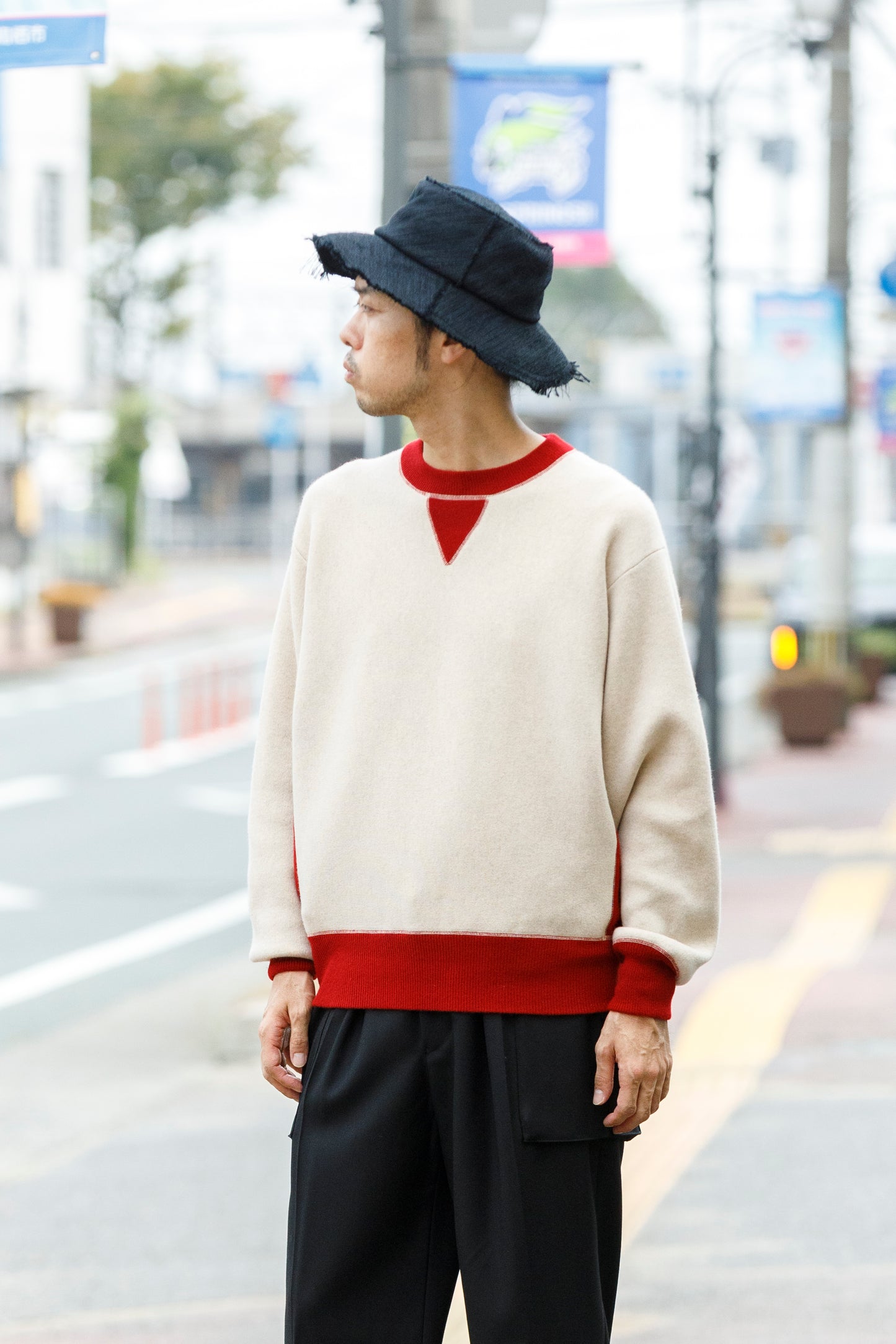 THE FACTORY MADE / SLAB JACUARD HAT - BLACK【FM960】