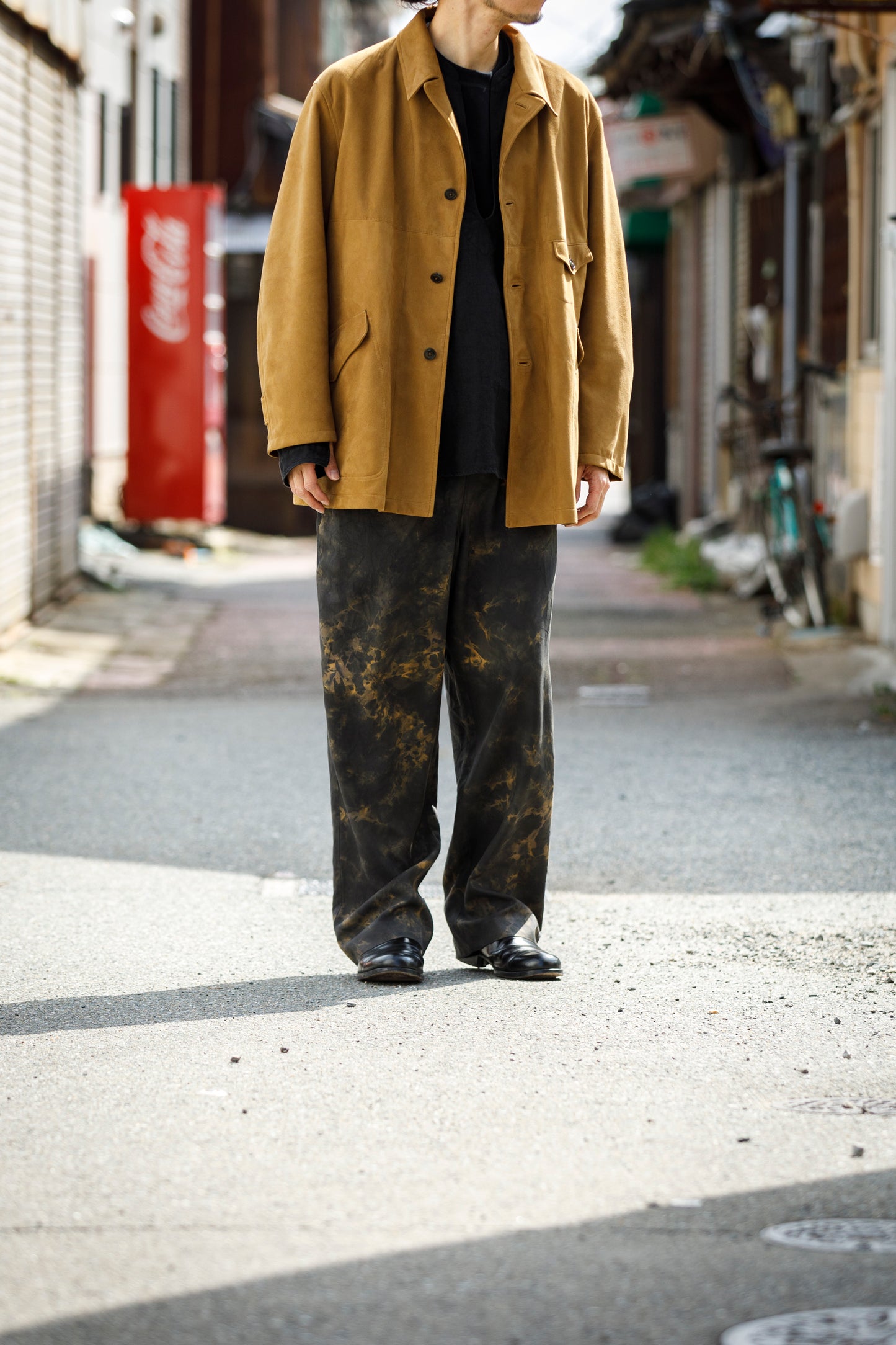 山内 / 26168-si/ari/有松絞り・ビンテージシルクギャバ・パジャマパンツ - arimats