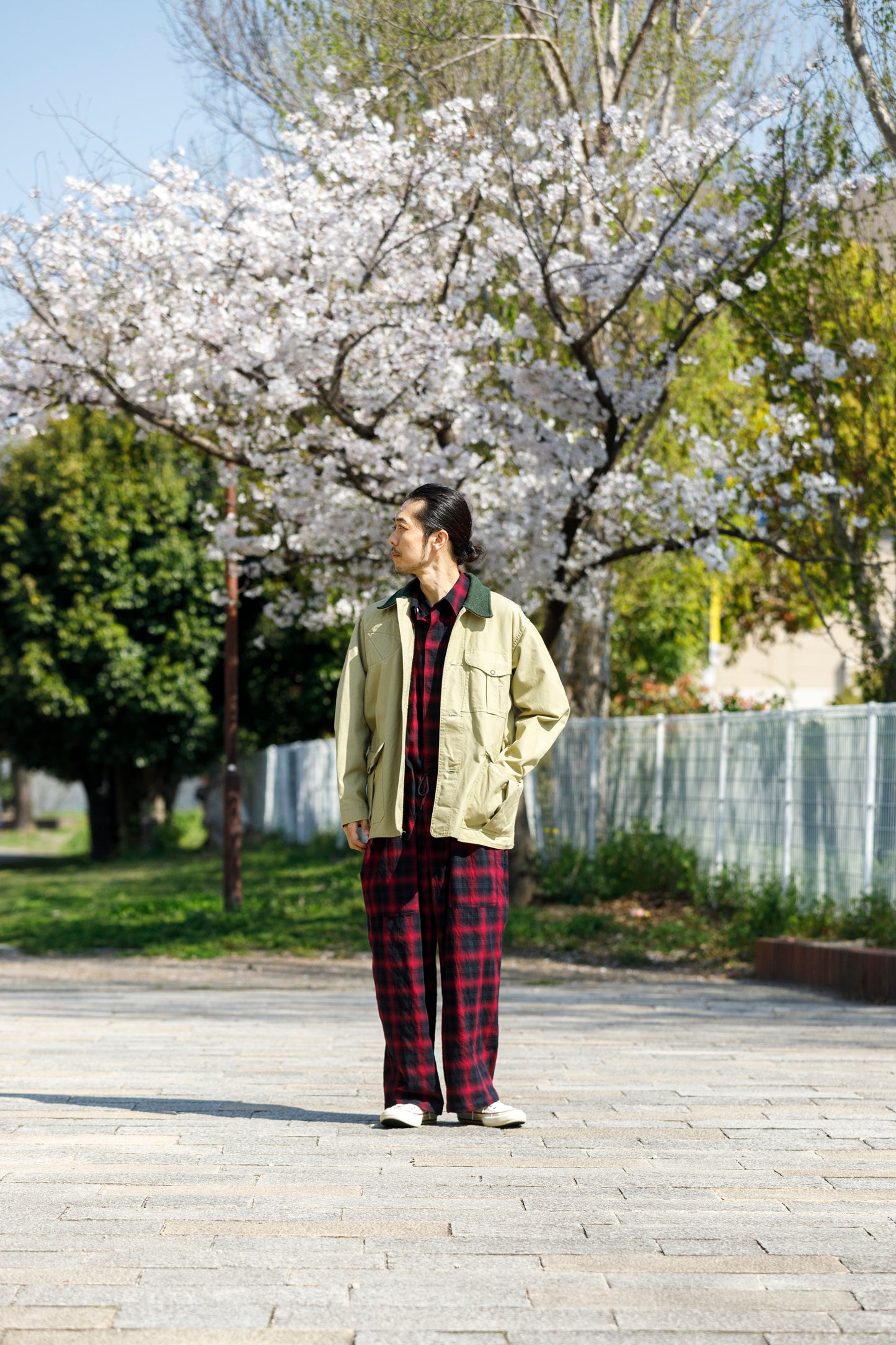 Willow Pants / P-031 BLK×PUR check