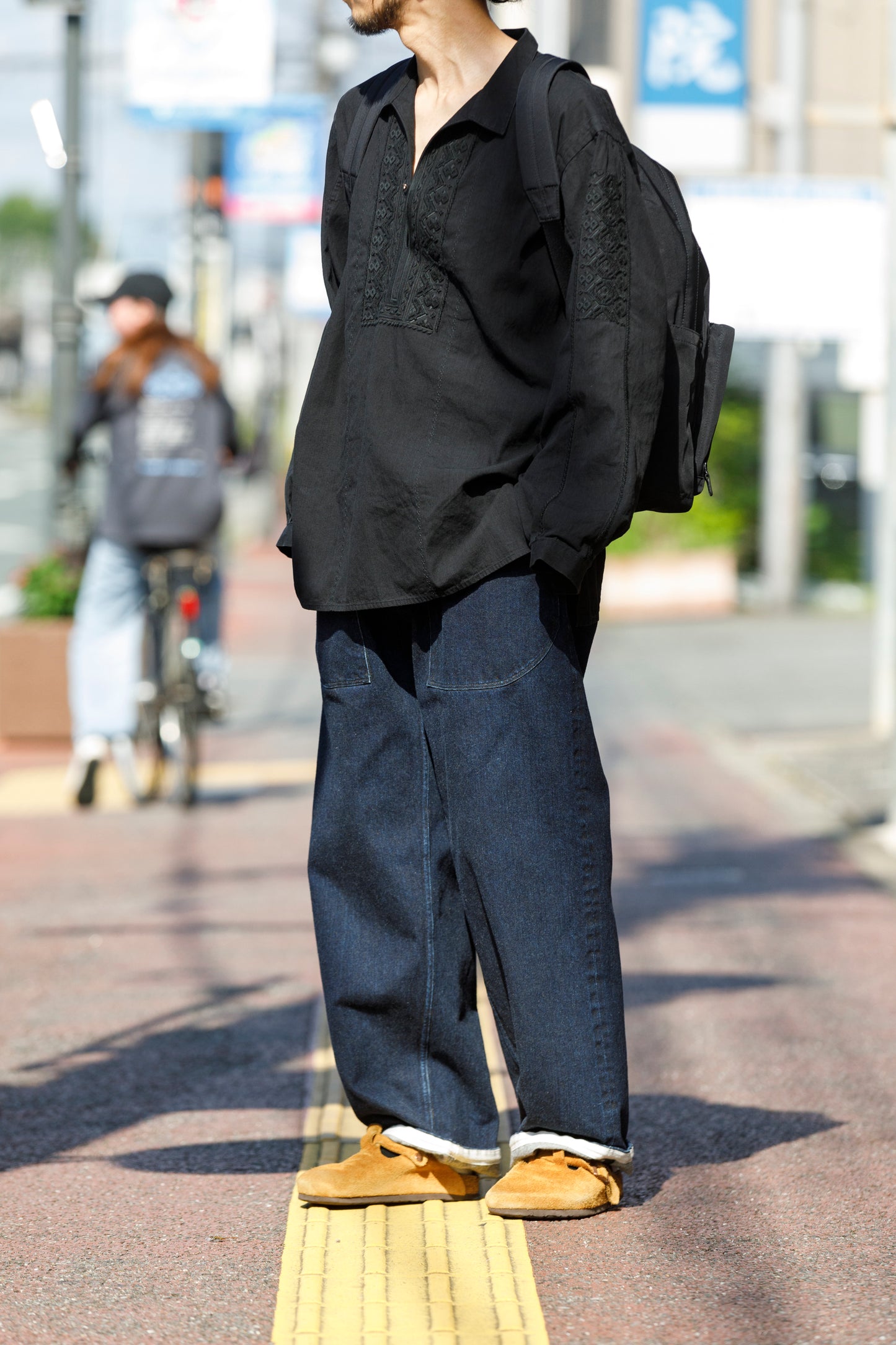 AMIACALVA / F-006 Gabardine Backpack - Black(L)