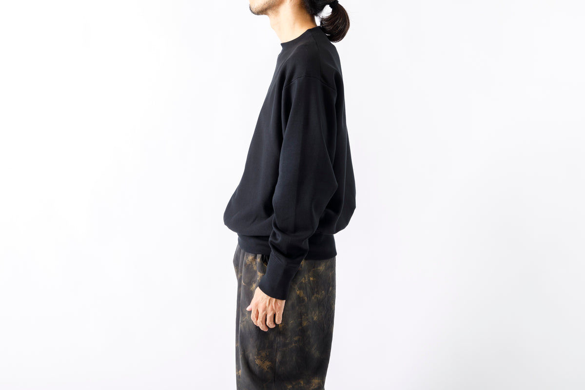 MEIAS / SILK SMOOTH SWEAT PULL OVER - Black