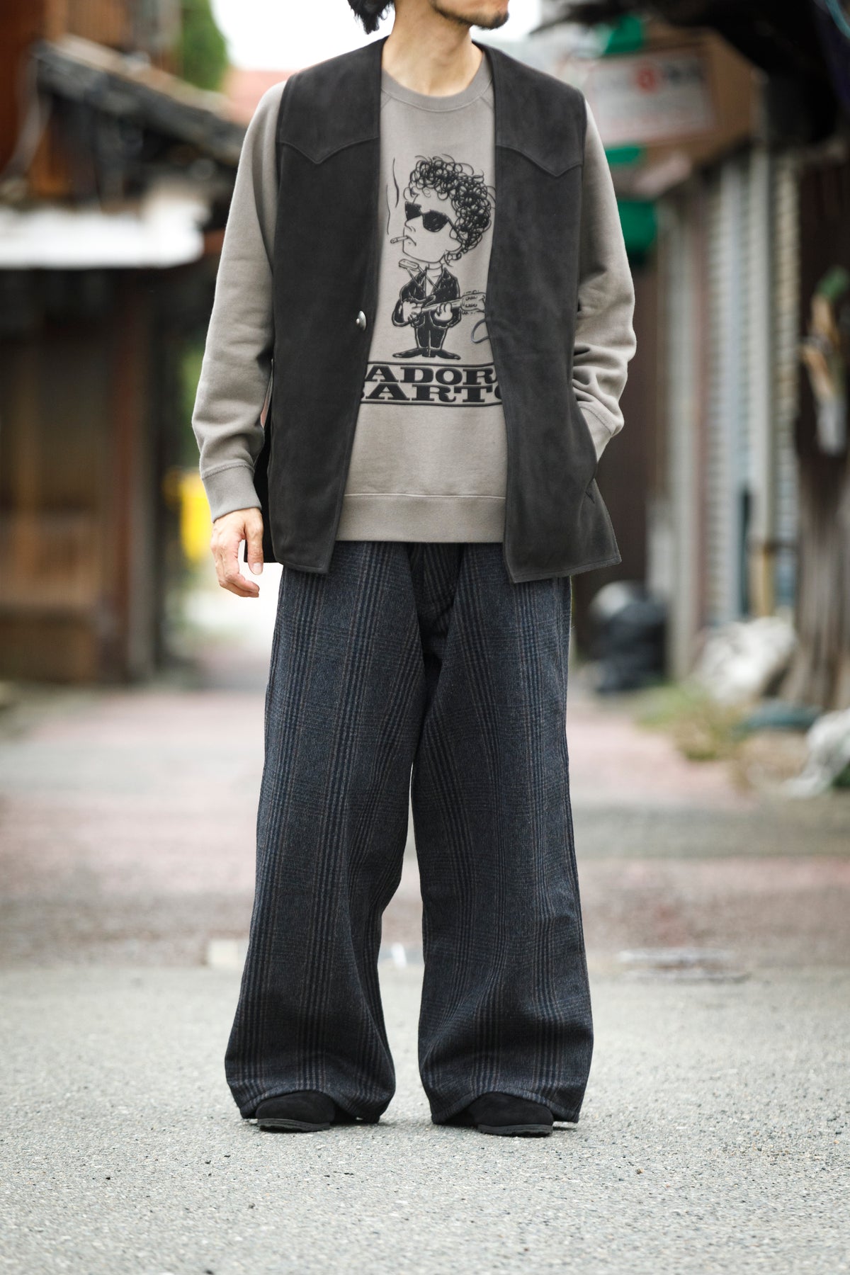 SARTO × J'ADORE GODARD / MUSICIAN CREW NECK L/S - ATOM