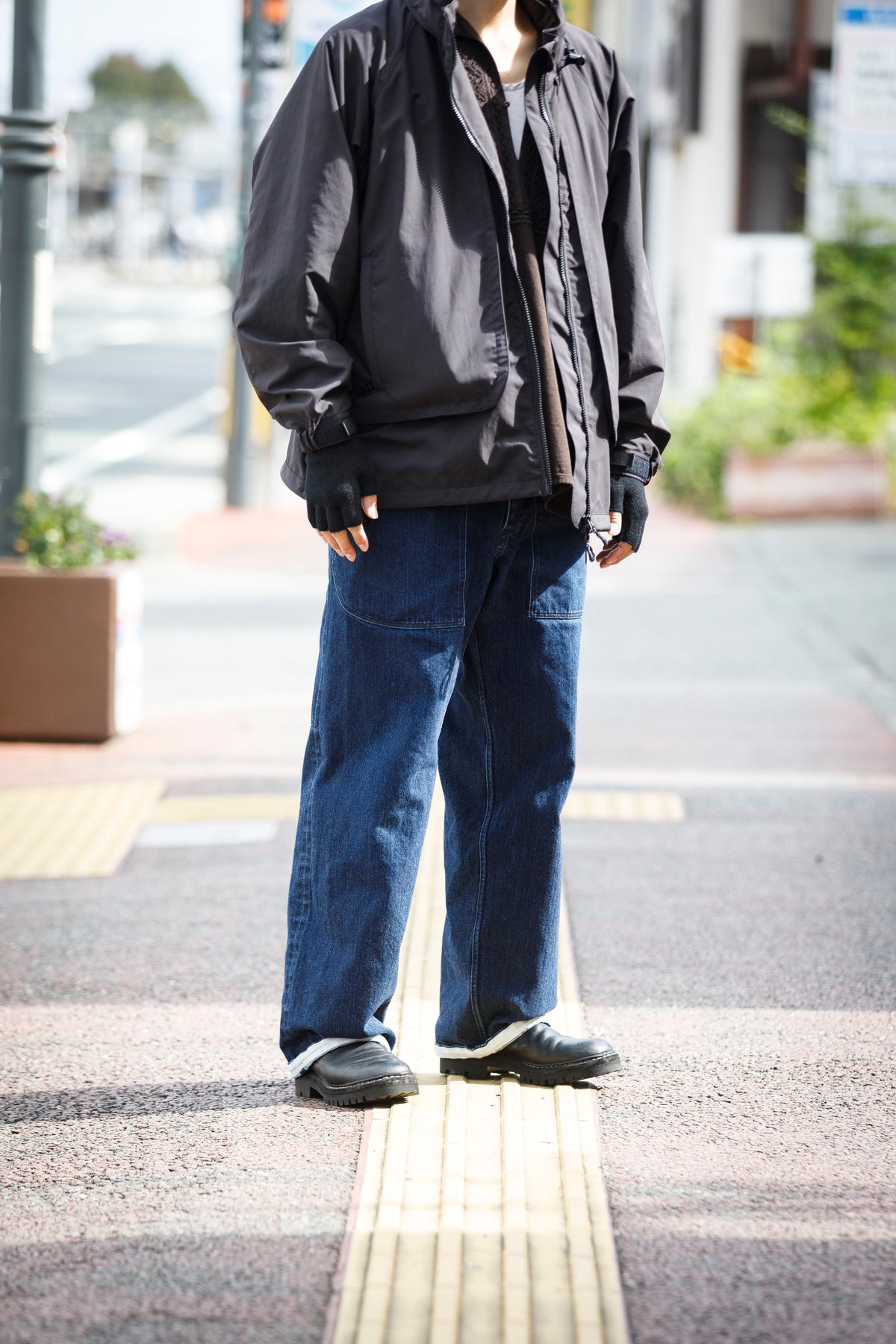 Joshua Ellis / Cashmere Fingerless Glove - Black(K27)