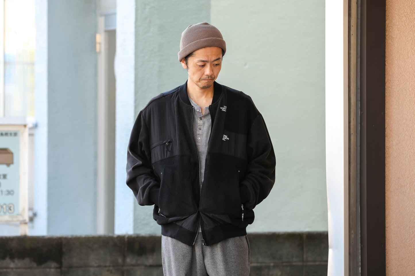 THE FACTORY MADE KNIT ROLL CAP - BLACK/PUPLE/GRAY/D.GREEN/BROWN/MUSTERD【FM775】