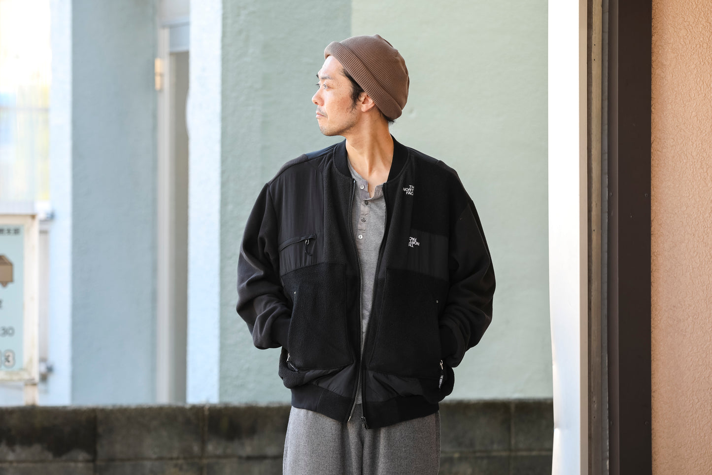 THE FACTORY MADE KNIT ROLL CAP - BLACK/PUPLE/GRAY/D.GREEN/BROWN/MUSTERD【FM775】