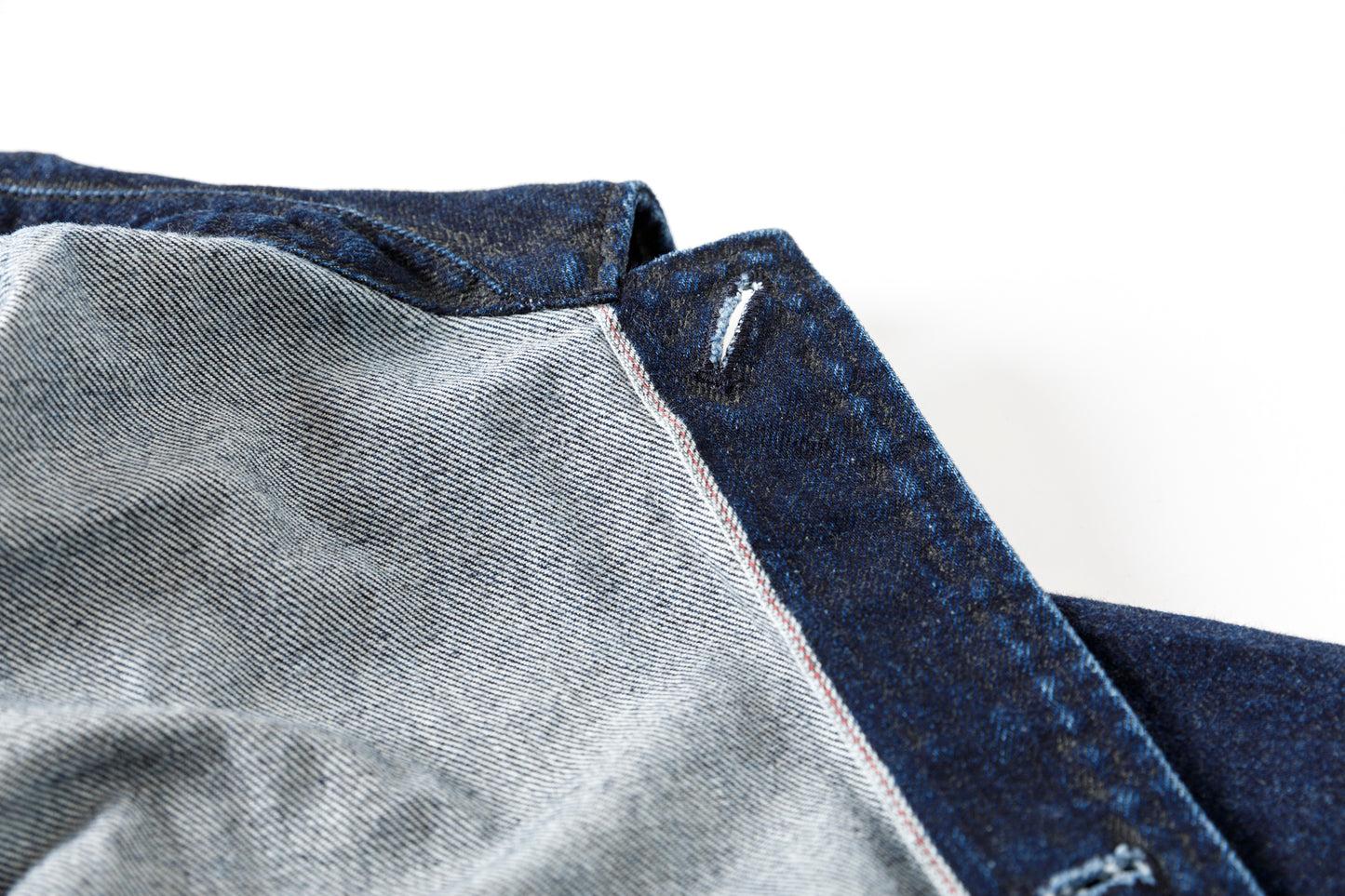 NULABEL / 522-204 URUSHI COATED DENIM TRUCKER JACKET - COAL BLACK
