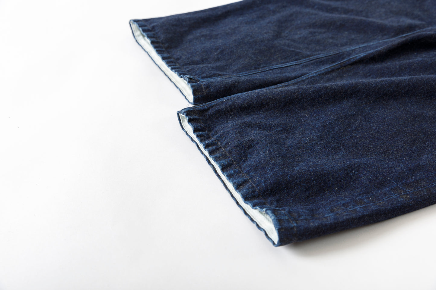 NULABEL / 522-701 URUSHI COATED DENIM TROUSERS - COAL BLACK