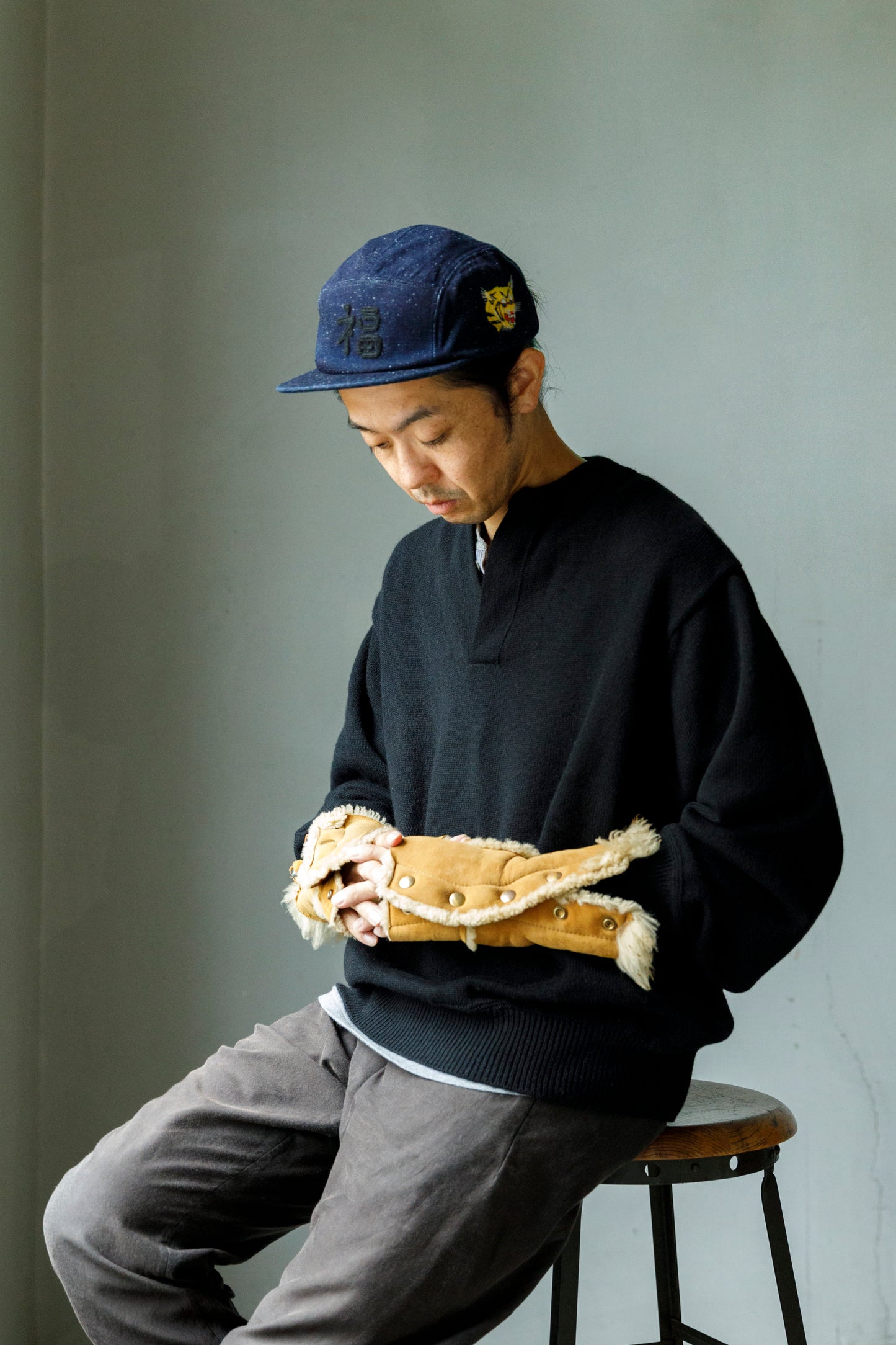 THE FACTORY MADE VIET JET CAP - NAVY【FM525】