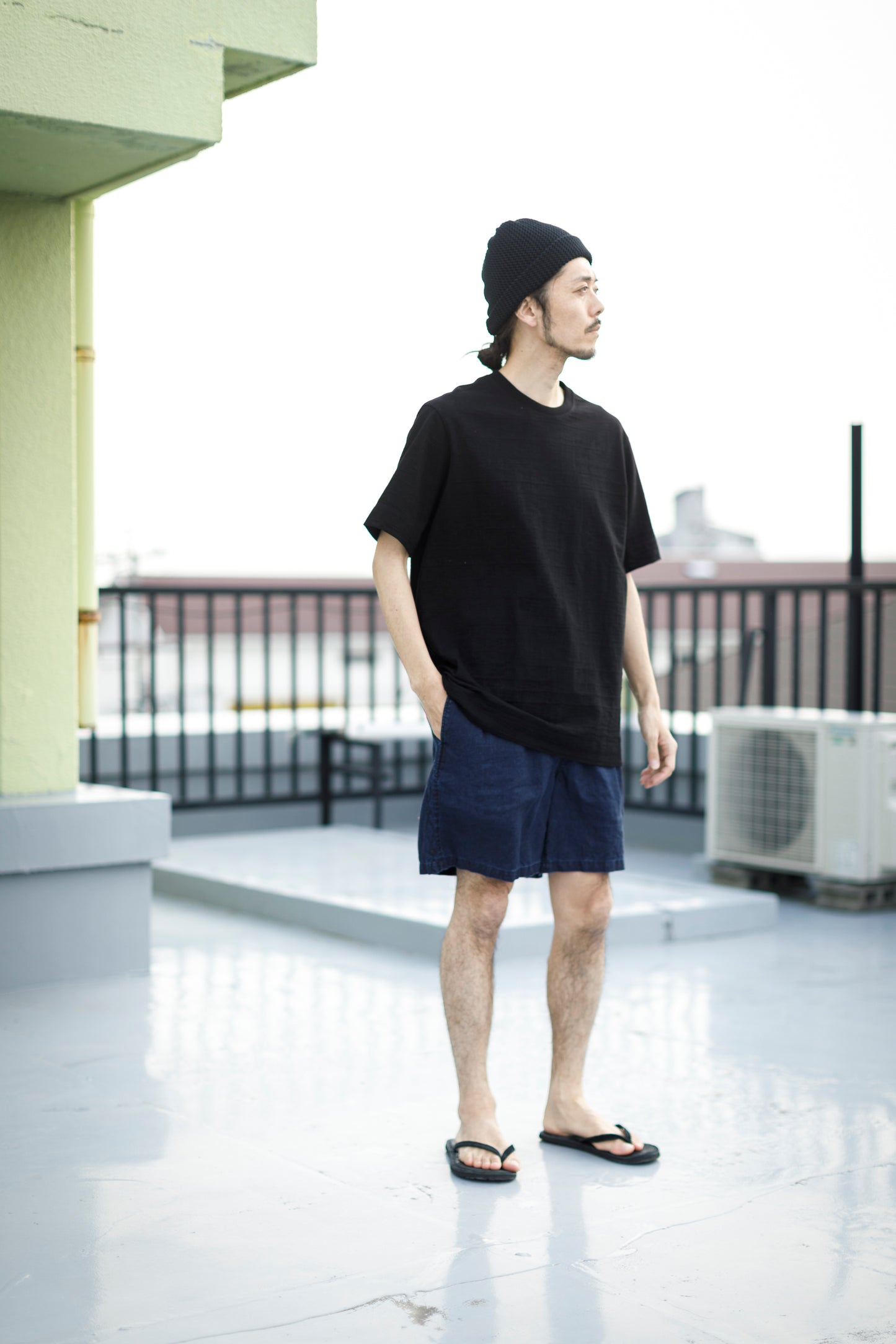 SARTO / 261-11003 SHORT PANTS - INDIGO LINEN