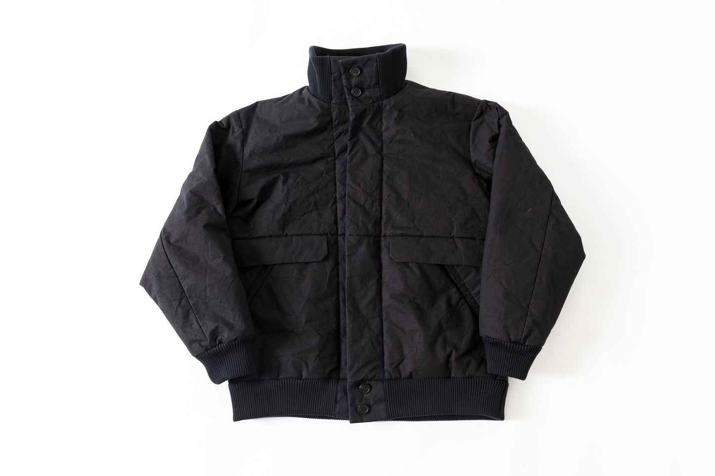 山内 25222-co / シールドコットン・ヘビークロス中綿入りブルゾン - Black