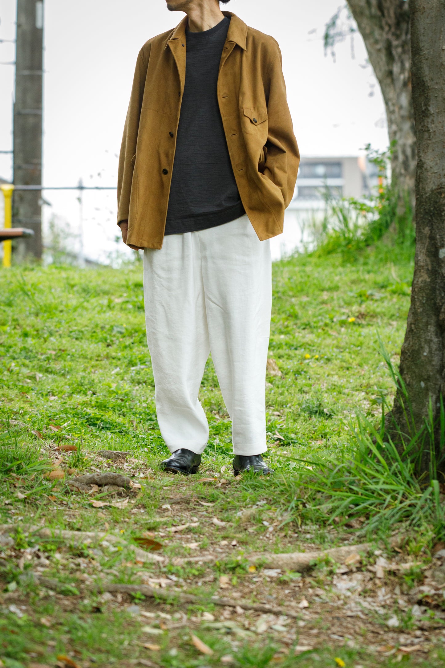 SARTO 261-01001 Half Coat(Metis Goat Suede Leather) - Brown Gold