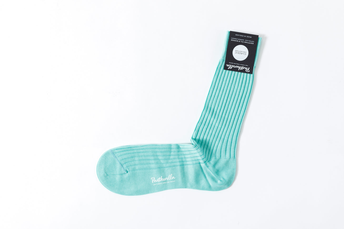 Pantherella DANVERS #5614 リブコットンソックス - Green