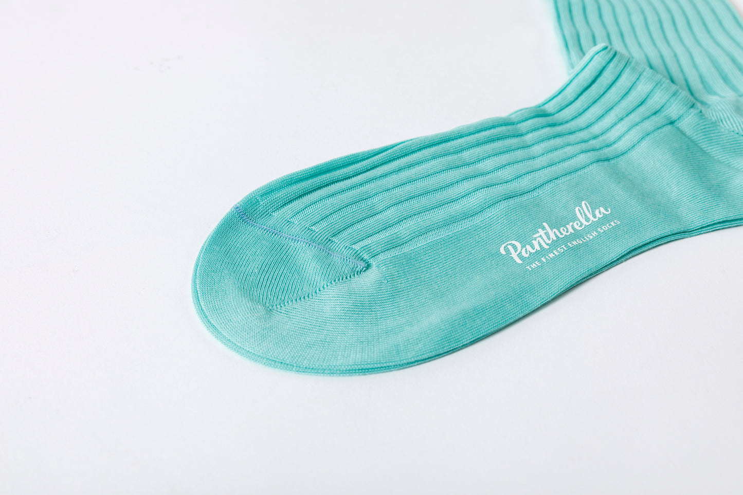 Pantherella DANVERS #5614 リブコットンソックス - Green