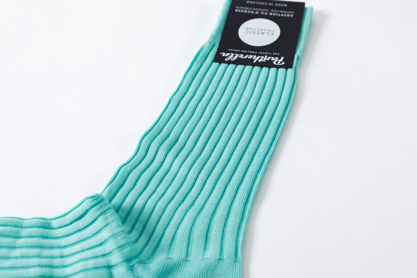 Pantherella DANVERS #5614 リブコットンソックス - Green