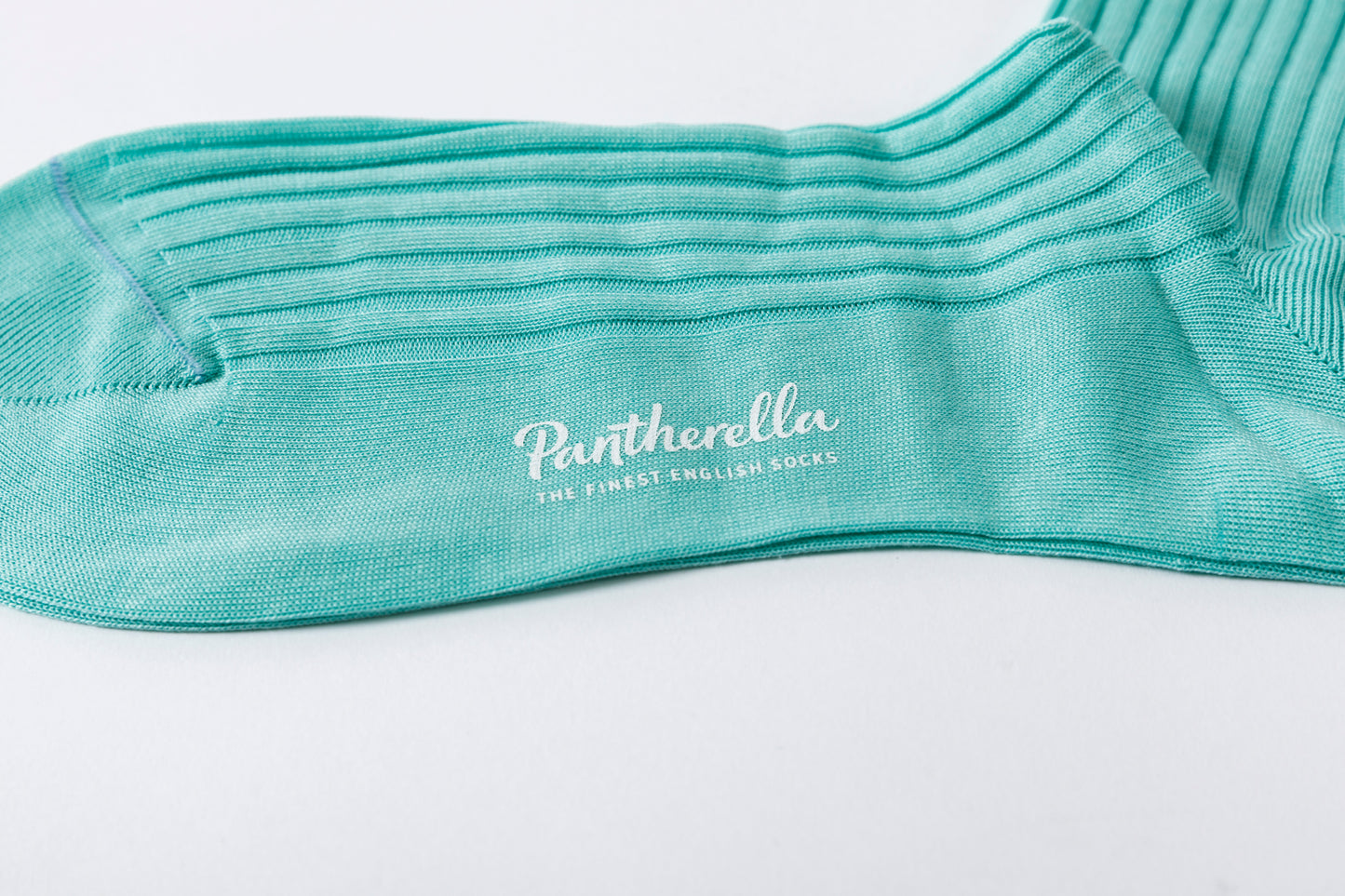 Pantherella DANVERS #5614 リブコットンソックス - Green