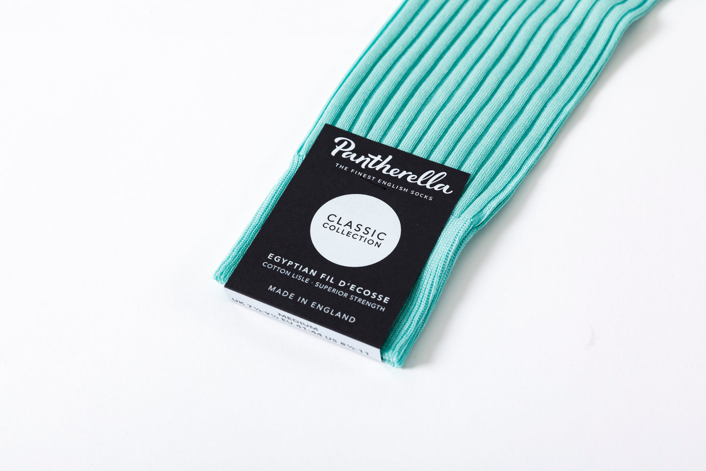 Pantherella DANVERS #5614 リブコットンソックス - Green