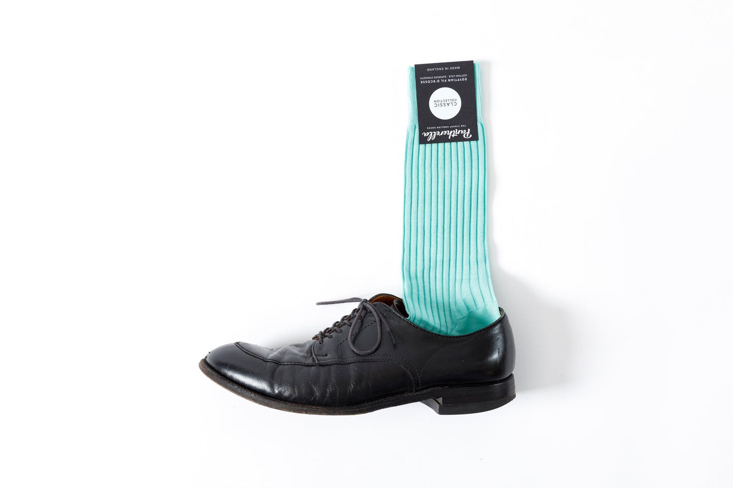 Pantherella DANVERS #5614 リブコットンソックス - Green
