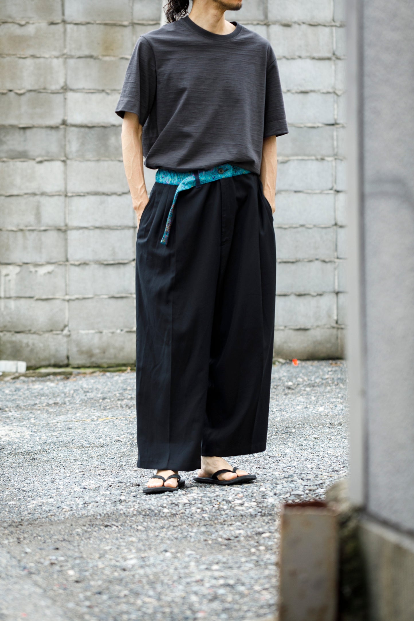 CHANGES / CH4108 Remake Slacks Pants (刺子ベルト) - Type B