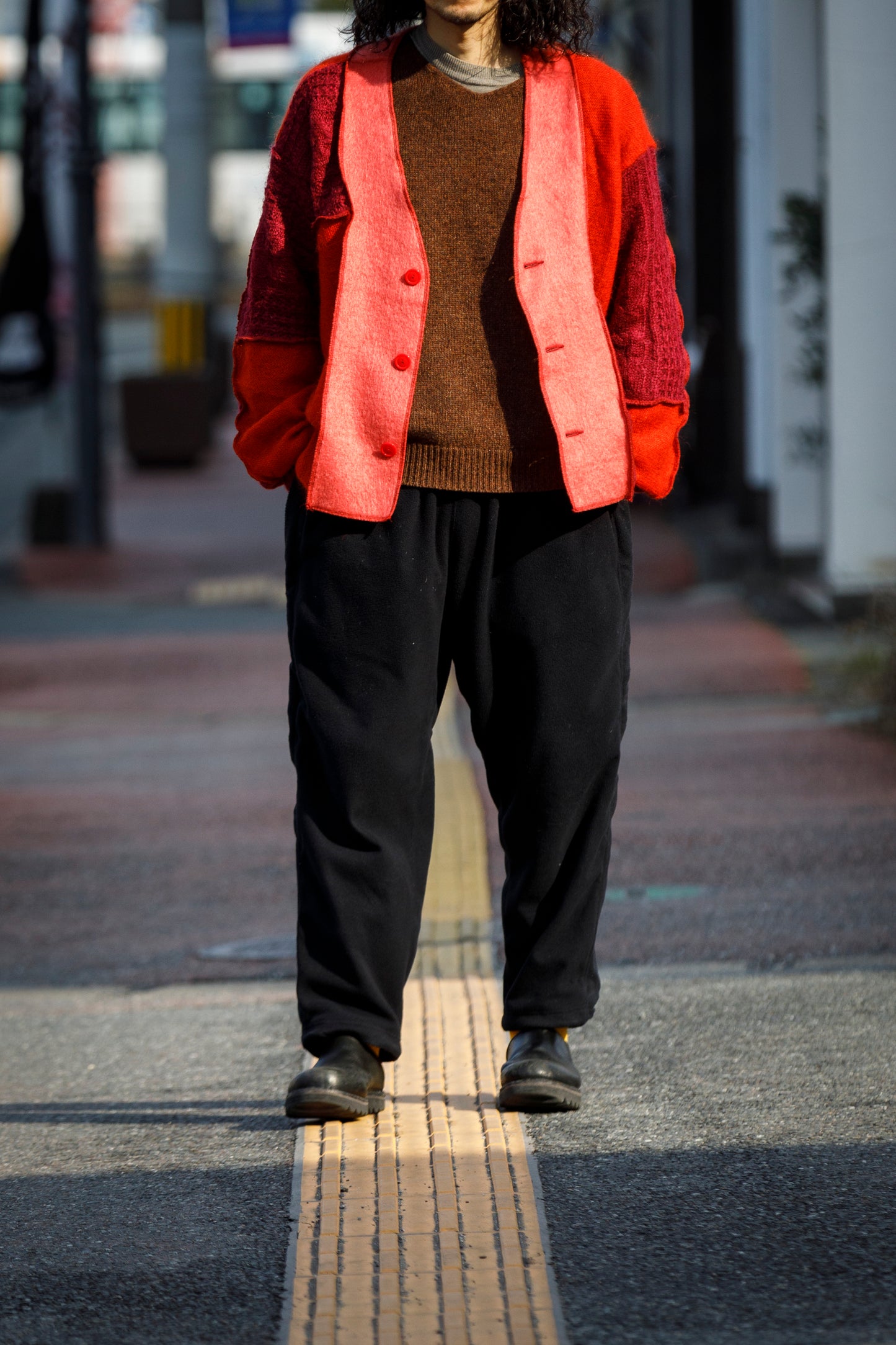 CHANGES / CH5061 Mohair Cardigan - Red