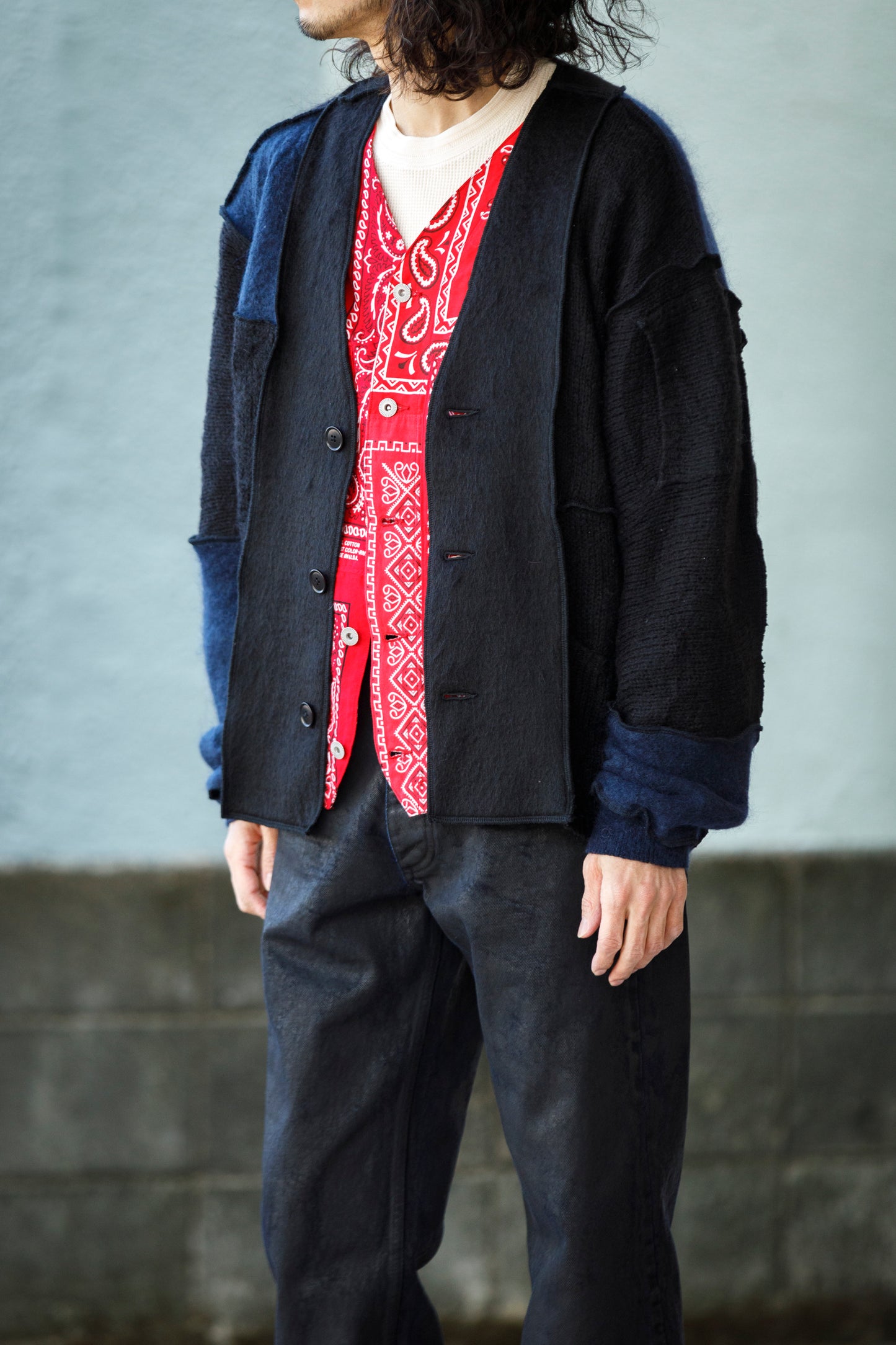 CHANGES CH5043 Remake Engineer Jacket(Used Bandana) - Type B