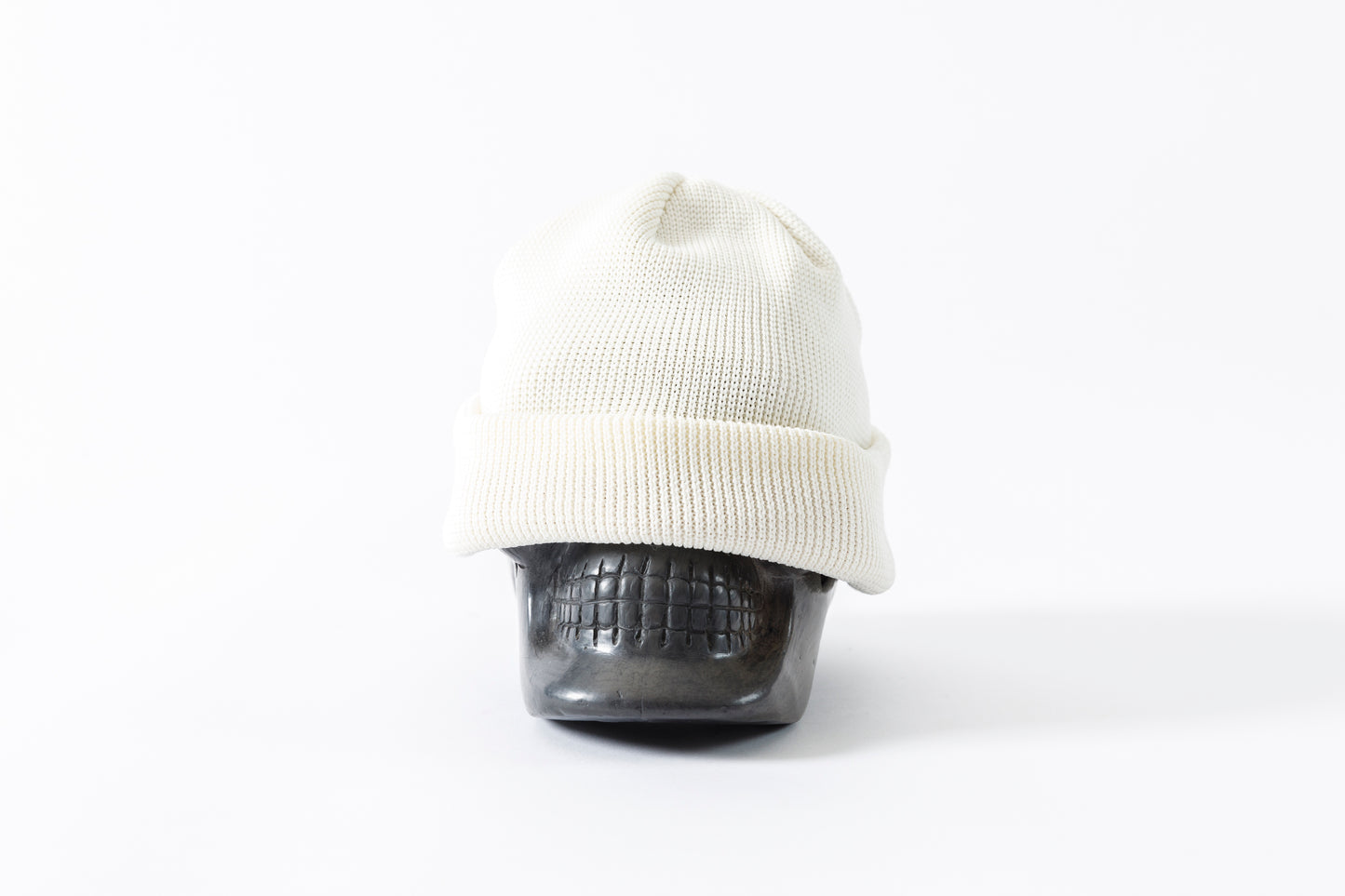 THE FACTORY MADE KNIT ROLL CAP - Black/Purple/Off White/D.Green【FM802】