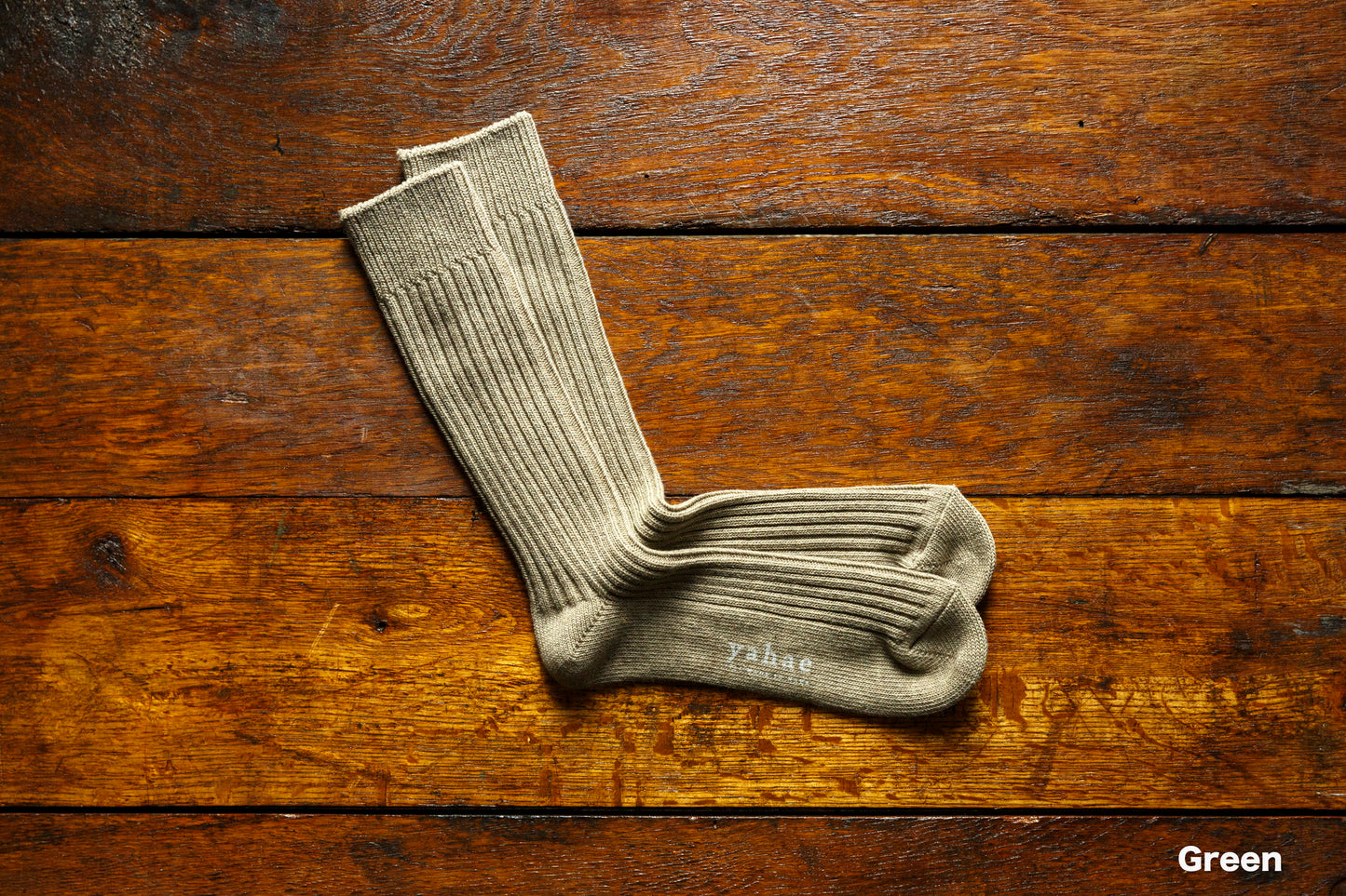 yahae / ORGANIC COTTON BLENDED YAK RIBBED SOCK / 7-6001