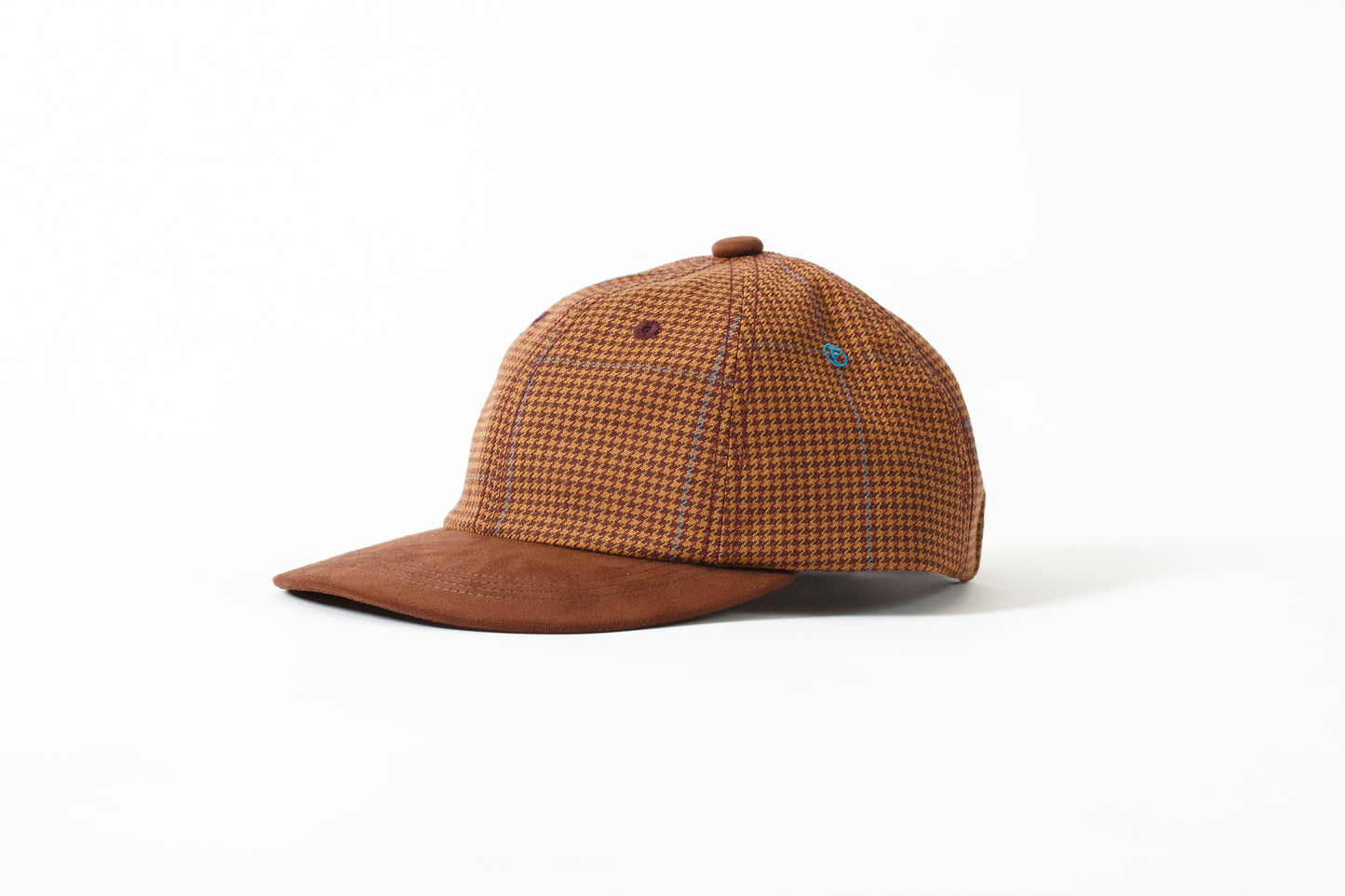 THE FACTORY MADE CHECK BICOLOR CAP - BROWN【FM841-061】