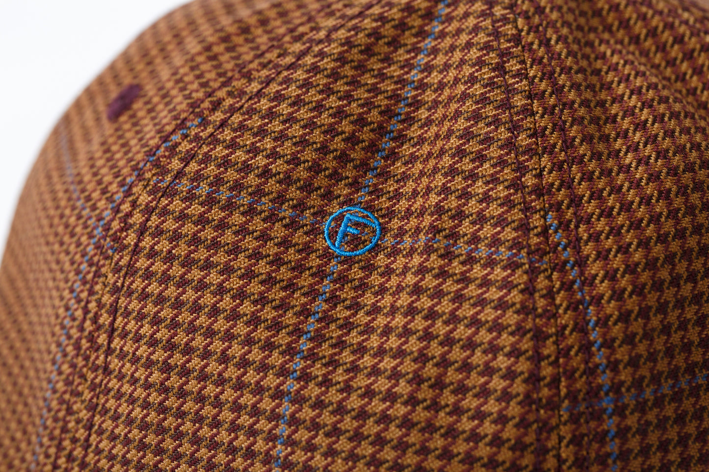THE FACTORY MADE CHECK BICOLOR CAP - BROWN【FM841-061】