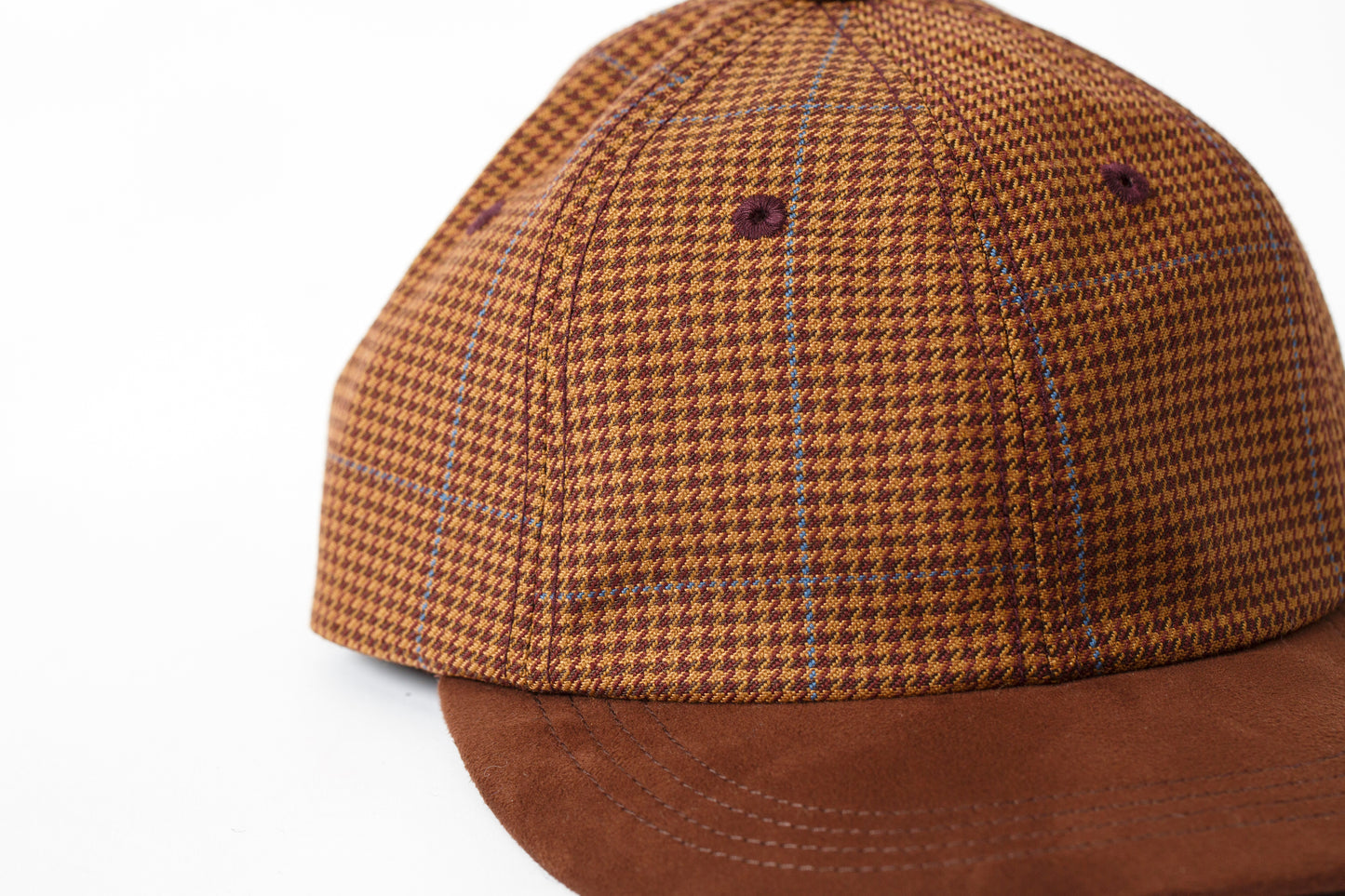 THE FACTORY MADE CHECK BICOLOR CAP - BROWN【FM841-061】