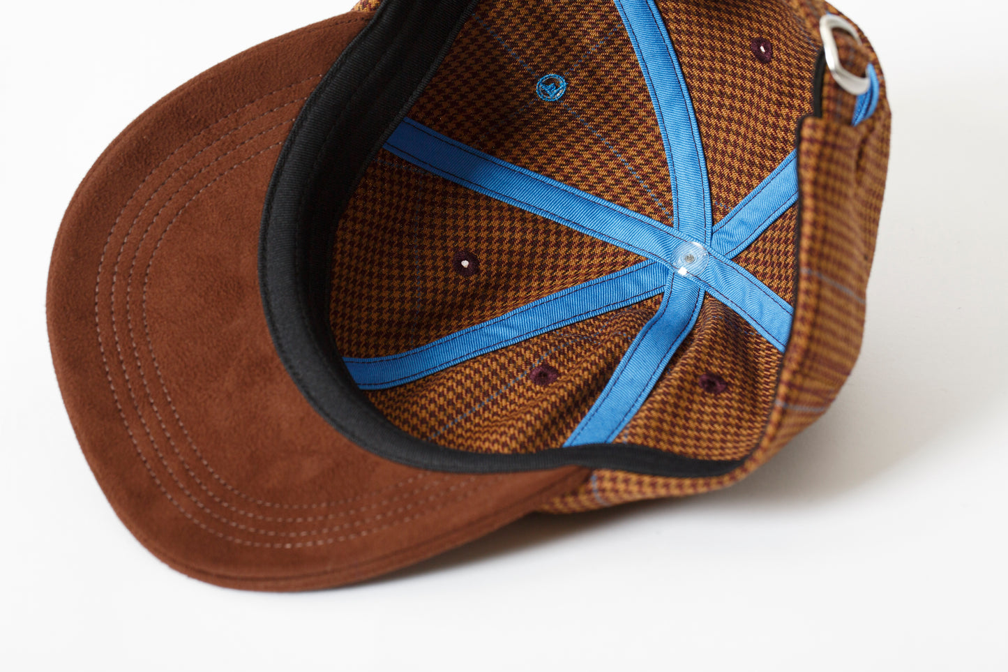 THE FACTORY MADE CHECK BICOLOR CAP - BROWN【FM841-061】
