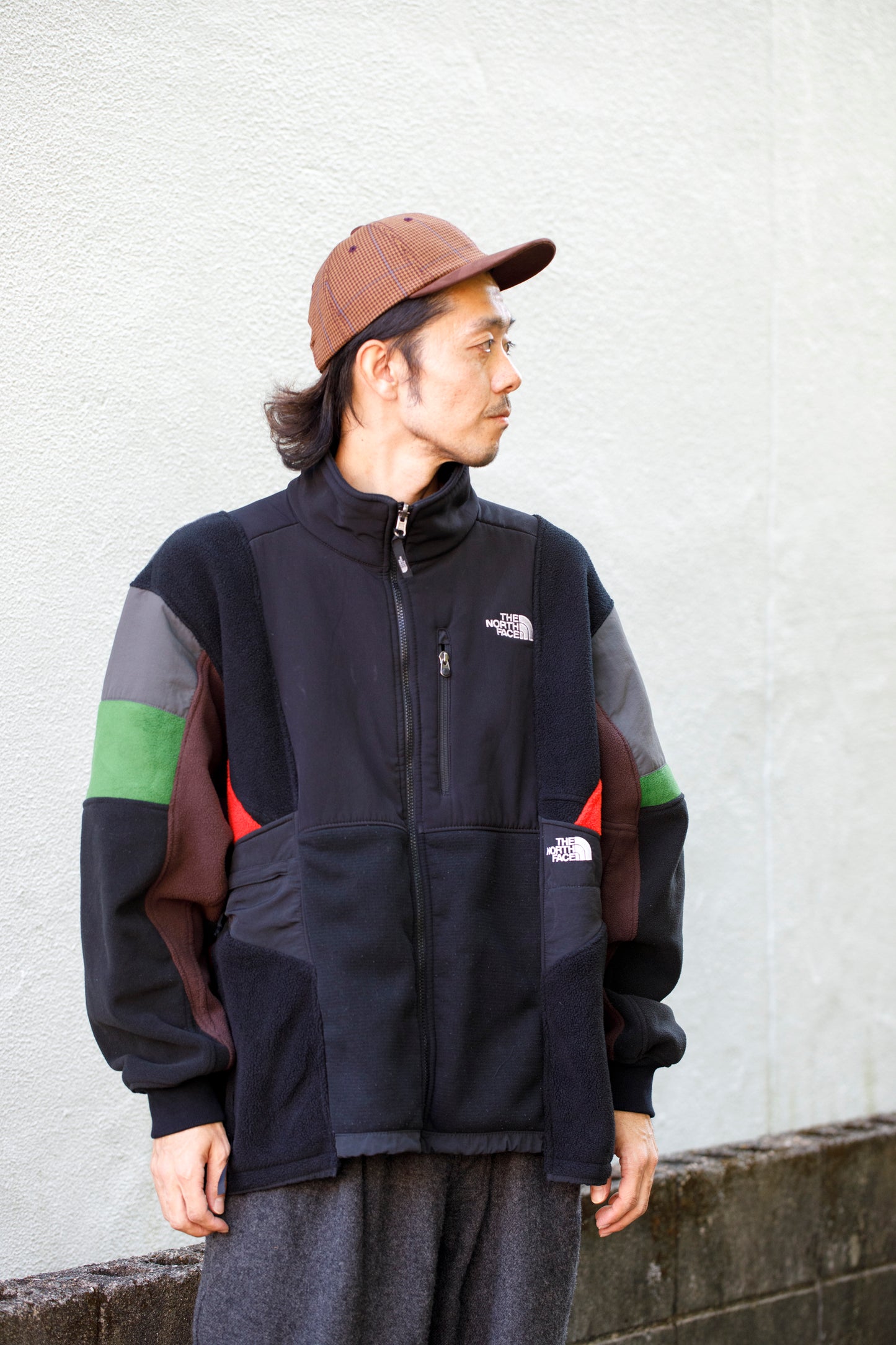 THE FACTORY MADE CHECK BICOLOR CAP - BROWN【FM841-061】