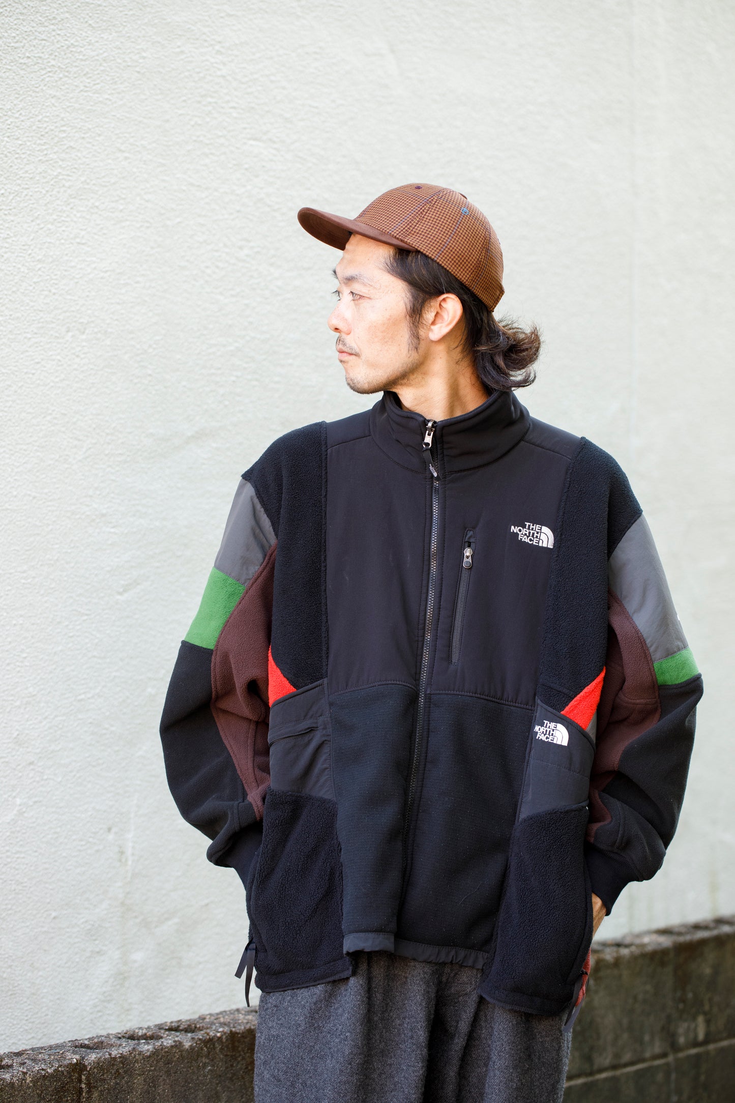 THE FACTORY MADE CHECK BICOLOR CAP - BROWN【FM841-061】