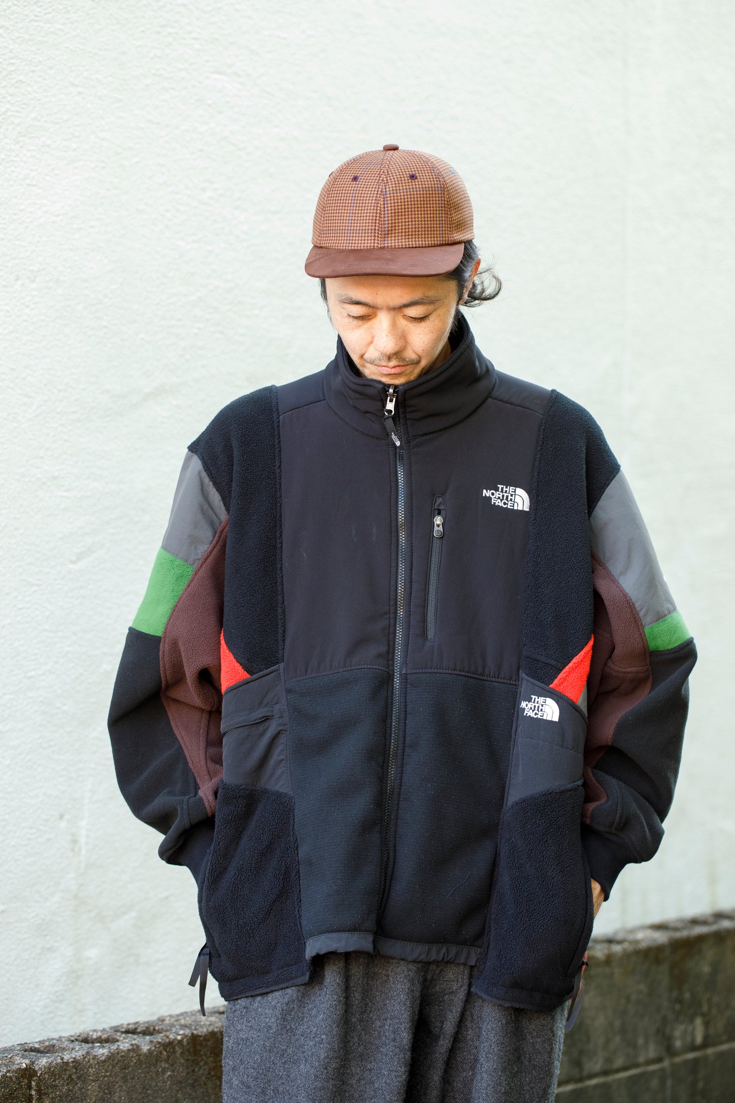 THE FACTORY MADE CHECK BICOLOR CAP - BROWN【FM841-061】