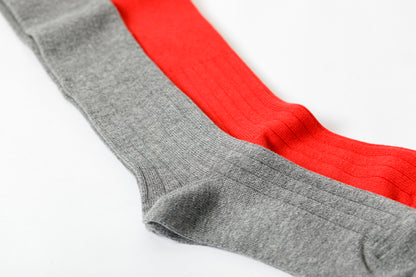 Willow Pants G-001 2P Socks RED/杢GRY