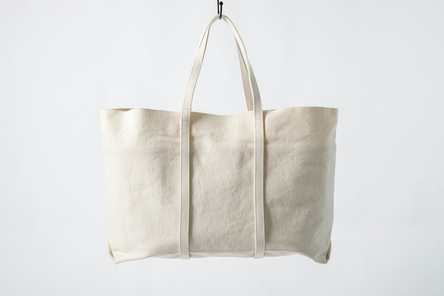 AMIACALVA A-055 WASHED CANVAS 6POCKETS TOTE (L) - White