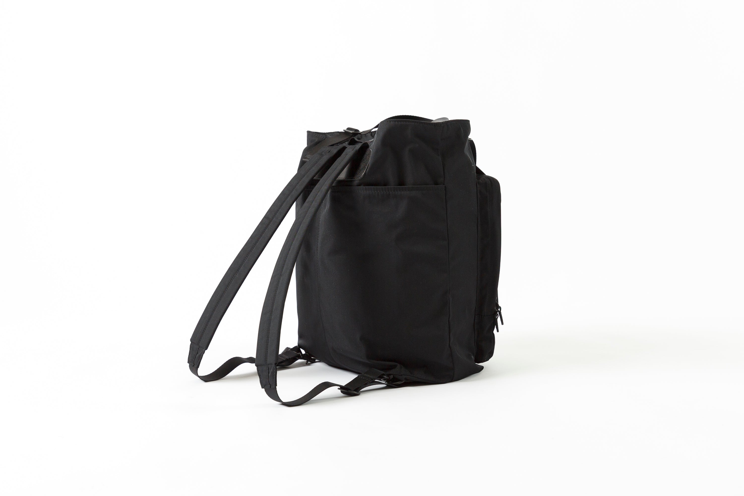 AMIACALVA F014 GABARDINE 2WAY BACKPACK BLACK