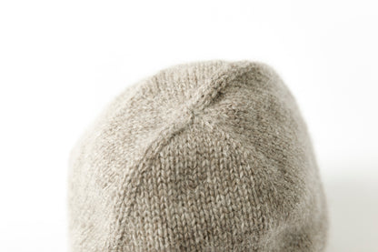 NIkki ESSENTIAL PIECE ALL- yak Knit Kap(unisex) - BEIGE