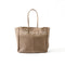 AMIACALVA A190 WASHED LEATHER MESH TOTE (L) - Beige
