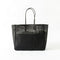 AMIACALVA A190 WASHED LEATHER MESH TOTE (L) - Black
