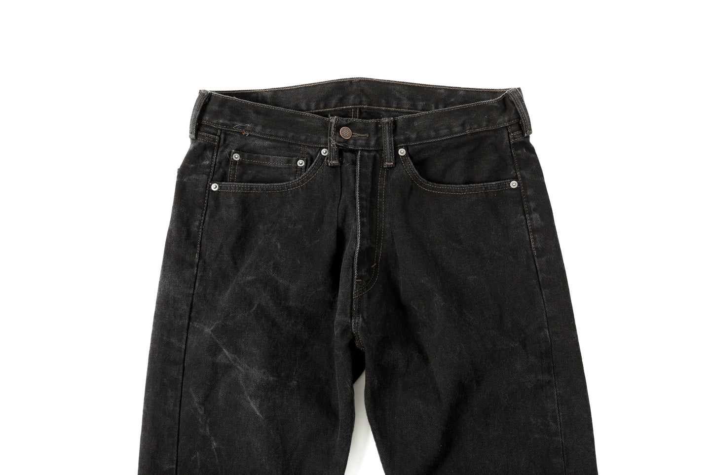 CHANGES CH4042 Remake Black Denim Pants Type B