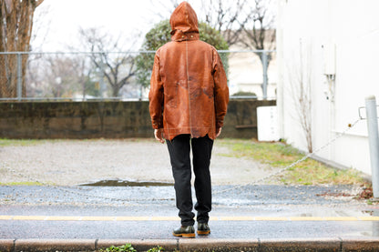 GOODKARMA DEVELOPMENT Leather Chore Coat  "HELL'S KITCHEN" ブラウン サイズ2