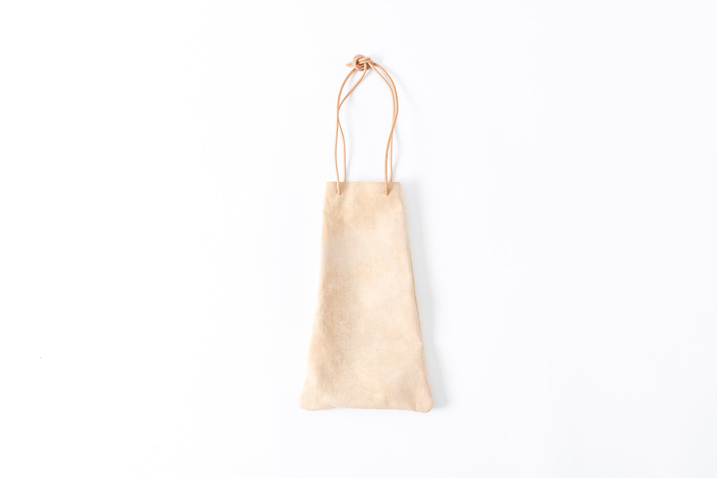 AMIACALVA A015 Calf Drawstring bag(M) - Natural