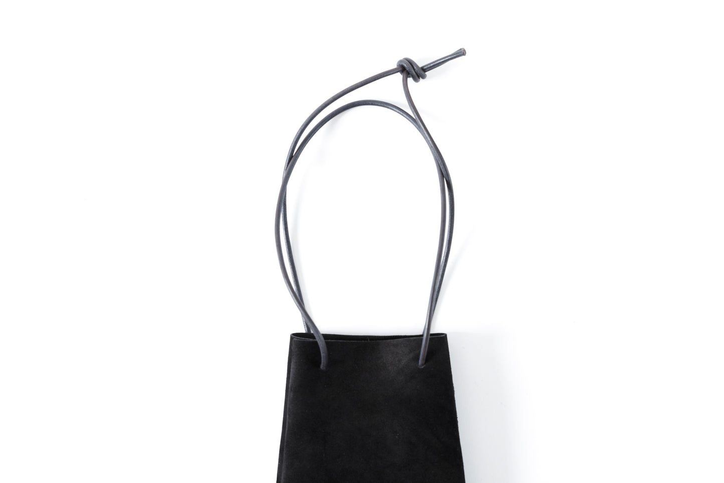 AMIACALVA A015 Calf Drawstring bag(M) - Black