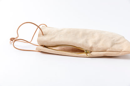 AMIACALVA A015 Calf Drawstring bag(M) - Natural